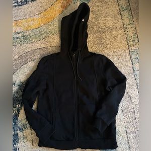Figs full zip essential hoodie black
